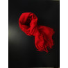 Grande écharpe mohair et soie tissée main - Rouge