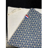 Torchon coton motif Riad bleu