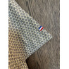 Torchon coton motif Riad gris