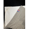 Torchon coton motif Riad gris
