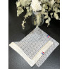 Sopalin lavable coton motif Saki gris