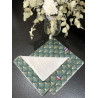 Sopalin lavable coton motif Ginza nuit/bronze