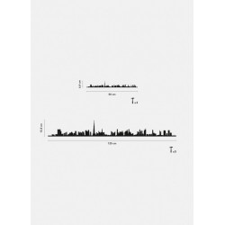 Skyline de Dubai - 50cm Black