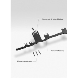 Skyline de Londres - 50cm Black